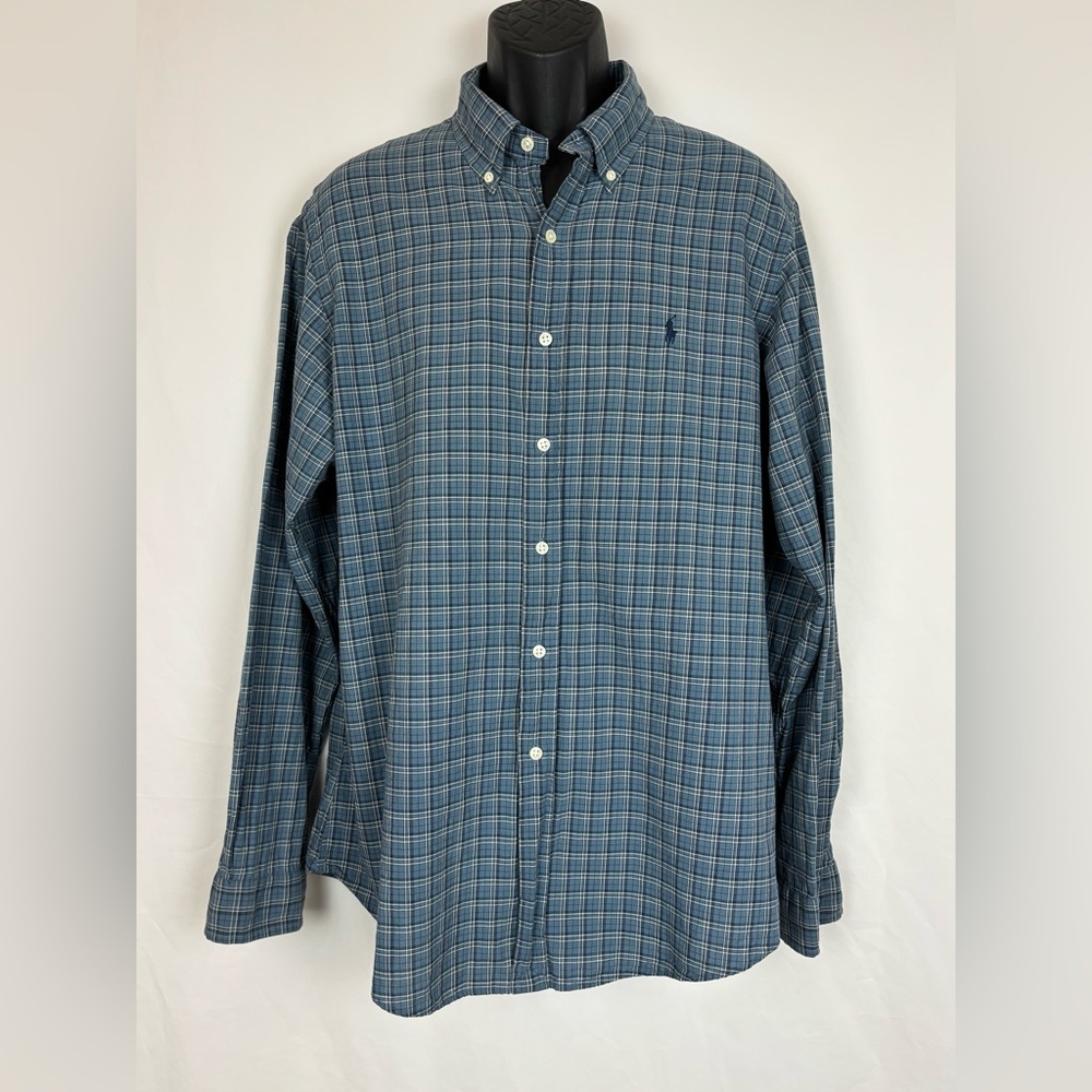 Ralph Lauren POLO MENS Shirt XLARGE Long Sleeve Classic Plaid